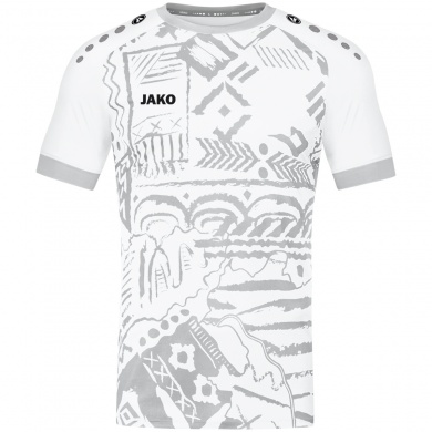 JAKO Sport T-shirt (Jersey) Tropicana white/silver grey Boys